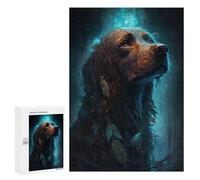 Irish Setter Dog - Displayable Picture Puzzle, 300 PCS, Gift for Winter Evenings, for Screen-Free Relaxation at Home