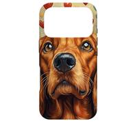 Irish Setter Dog Flowers With Hearts Around Boho Graphic Case for iPhone 17 Pro