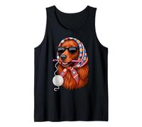 Irish Setter Dog Granny Square Crochet Yarn Crocheting Lover Tank Top