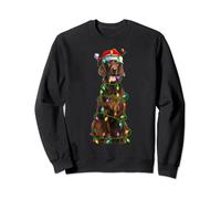 Irish Setter Dog Lover Xmas Santa Hat Irish Setter Christmas Sweatshirt
