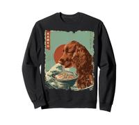 アイリッシュセッター Irish Setter Dog Vintage Ramen Japanese Noodles Sweatshirt