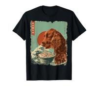 アイリッシュセッター Irish Setter Dog Vintage Ramen Japanese Noodles T-Shirt
