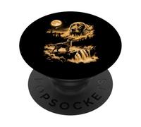 Irish Setter Howling To The Moon PopSockets Adhesive PopGrip