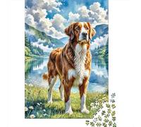 Irish Setter Jigsaw Puzzles Puzzles for Adults Kids. 1000 Piece Great Gifts Challenge Toy Educational Game Home Decoration for Educational Games Gifts 1000pcs (75x50cm)