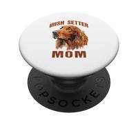 Irish Setter Mom Dad Father's Day PopSockets Adhesive PopGrip