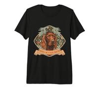 Irish Setter Mom William Morris Style Dog Lover Premium T-Shirt