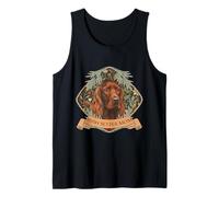 Irish Setter Mom William Morris Style Dog Lover Tank Top