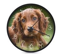 Irish Setter Puppy Cute Funny Wall Clock 10" Silent Quality Quartz Battery Operated for Home Office