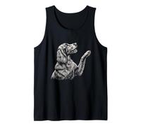 Irish Setter Raising Paw - Red Setter Dad Dog Mom Bird Dog Tank Top