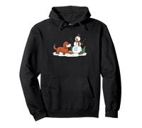 Irish Setter Snowman Christmas Tree Xmas Womens Mens Kids Pullover Hoodie