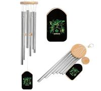Irish Shamrock Drum St And Patricks Day Aluminium Wind Chime Memorial Chimes Soothing Melodic Windchimes for Garden Backyard Patio Outside Decor