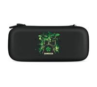 Irish Shamrock Drum St and Patricks Day Portable Storage Bag Compatible with Switch Carrying Case Protector Bags with 15 Games Accessories
