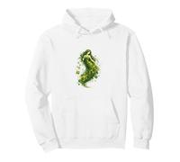 Irish Shamrock Goddess Artistic Clover St Patricks Day Pullover Hoodie
