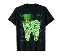 Irish Shamrock Tooth Dental Assistant St Patrick's Day T-Shirt