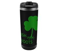 Irish Shamrocks Roots Stainless Steel Tumbler Travel Mug Insulated Coffee Cup Water Bottle