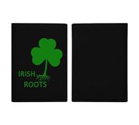 Irish Shamrocks Roots Travel Passport Wallet Credit Card Holder Cover Case Protector