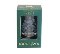 Irish Shot Glass - Shamrock Sprig Ireland