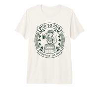 Irish Shrew Monochrome Pub to Pub St. Patrick's Day Premium T-Shirt