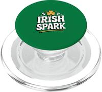 Irish Spark Saint Patricks Day Shamrock Lucky PopSockets PopGrip for MagSafe