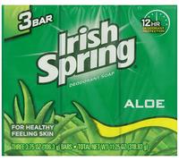 Irish Spring Aloe Deodorant Soap X 3 Soaps