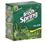 Irish Spring Deodorant Soap, Aloe, Bath Size 3 - 3.75 Oz (106.3 G) Bars [11.25 Oz (318.93 G)]