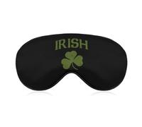 Irish St Paddys Day Shamrocks Sleep Eye Mask Sleeping Light Blocking Cover Night Blindfold for Travel Nap