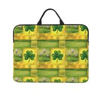 Irish St Patrick Shamrock 14-Inch Laptop Case, Portable Laptop Computer Sleeve With Zipper Closure