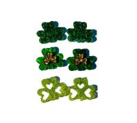 Irish St. Patrick's Day Earring Sets Green Shamrock Clover Gnome Hat Holiday Stud Dangle Earrings Irish Luck Jewelry Sets for Women Party Gift Accessories, Zinc, No Gemstone