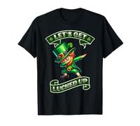 Irish St Patricks Day Women Shamrock Lets get Lucked up T-Shirt