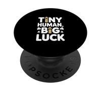 Irish St Patricks Tiny Human Big Luck Clover PopSockets Adhesive PopGrip