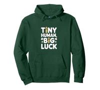 Irish St Patricks Tiny Human Big Luck Clover Pullover Hoodie