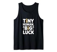Irish St Patricks Tiny Human Big Luck Clover Tank Top