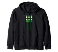Irish Stadium Lights St. Patrick’s Day Football Design Zip Hoodie