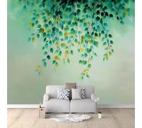 Irish Style Photo Wallpaper Plants Fresh Vine Leaves Large TV Background, Wall Art 3D Murals 450 x 280 cm Wall Sticker Bedroom Living Room Hallway Sofa Backdrop Decor