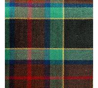 Irish Tartan Fabric Material Medium Weight County Waterford Irish Plaid Pure New Wool 1 Metre