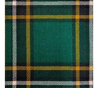 Irish Tartan Fabric Material Medium Weight Irish National Irish Plaid Pure New Wool 1 Metre
