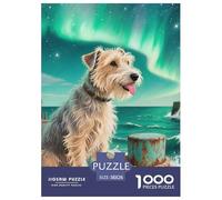 Irish Terrier 1000 Piece Jigsaw Puzzle Educational Games Classic Pet Dog Jigsaw Puzzles Beautiful Decoration Puzzle for Travel Gifts,Present 38x26cm/1000pcs