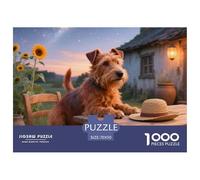 Irish Terrier 1000 Piece Jigsaw Puzzles Fun Challenging Modern Pet Dog Educational Game for The Whole Gifts for Women Men 70x50cm/1000pcs