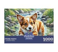 Irish Terrier 1000 Pieces for Adults Jigsaw Puzzles Educational Games Pet Dog Colourful,Fun,Challenging And Brainteasing Adults Jigsaw Puzzle Gifts for Men38x26cm/1000pcs