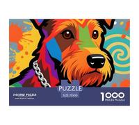 Irish Terrier 1000 Pieces Jigsaw Puzzle for Adults Educational Creative Hobby Pet Dog Precision Cut Pieces Collectible 70x50cm/1000pcs
