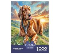 Irish Terrier 1000 Pieces Small Animal Dogs Jigsaw Puzzles with Paper Art Home Decors for Enthusiasts Educational Games 38x26cm/1000pcs