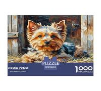 Irish Terrier 1000 Pieces Small Animal Dogs Jigsaw Puzzles with Paper Art Perfect for Relaxation for Adults And Kids Age 12 Years Up Educational Games 38x26cm/1000pcs