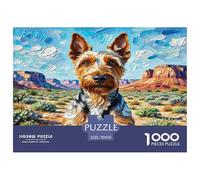 Irish Terrier 1000 Pieces Small Animal Dogs Jigsaw Puzzles with Paper Art Perfect for Relaxation for Enthusiasts Educational Games 70x50cm/1000pcs