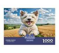 Irish Terrier 1000 Pieces Small Animal Dogs Jigsaw Puzzles with Paper Art Perfect for Relaxation for Adults And Kids Age 12 Years Up Fun Challenges 70x50cm/1000pcs