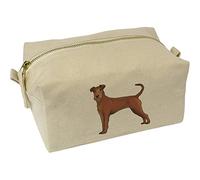 'Irish Terrier' Canvas Wash Bag/Makeup Case (CS00025673)