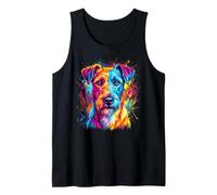 Irish Terrier Colorful Dog Portrait Tank Top