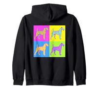 Irish Terrier Dog Dog Pop Art Victorian Style Zip Hoodie