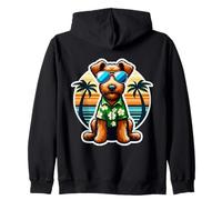 Irish Terrier Dog Owner Summer Vibes Vacation Holiday Beach Zip Hoodie