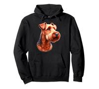 Irish Terrier Dog Portrait Pullover Hoodie