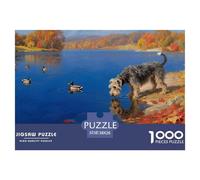 Irish Terrier Puzzle 1000 Pieces Adults Relax Fun Educational Activity Pet Dog Smooth Cut Board 38x26cm/1000pcs